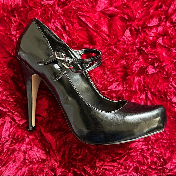 JOEY Double Strap Platform Stilettos - Picture 5 of 12